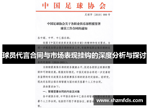 球员代言合同与市场表现挂钩的深度分析与探讨