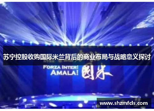 苏宁控股收购国际米兰背后的商业布局与战略意义探讨